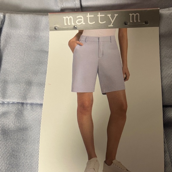 Matty M Women's Light Purple Bermudas - Picture 1 of 6